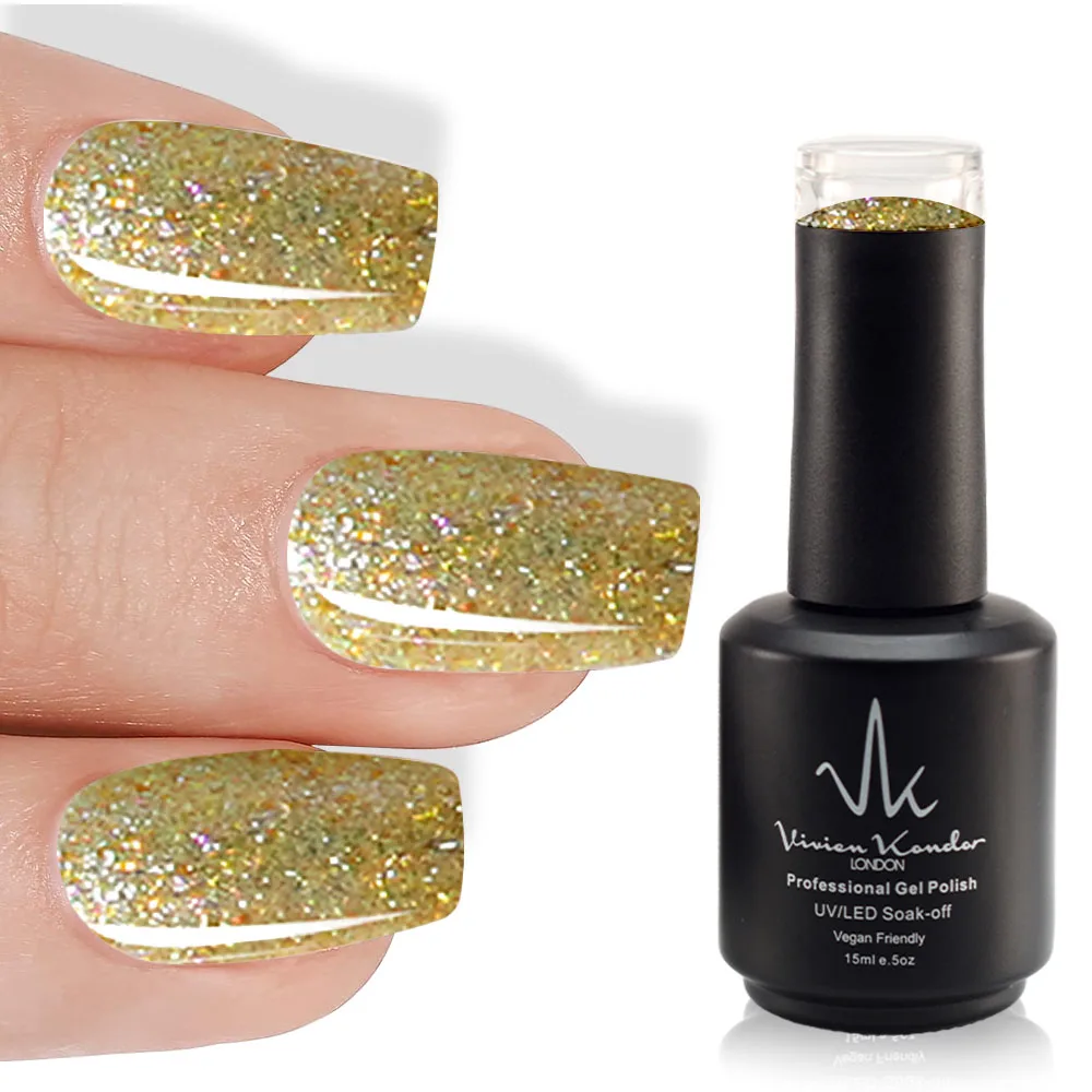 Honey Glitter - Vivien Kondor London Professional UV/LED Gel Nail Polish